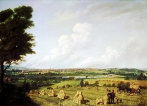 Vista de Preston de Penwortham Mill, 1821